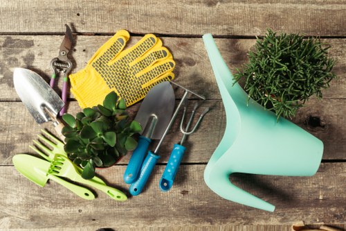 Professional lawn mowing in Hampton on a tidy residential yard