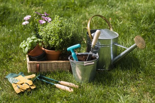 Garden waste being sorted for recycling in Hampton